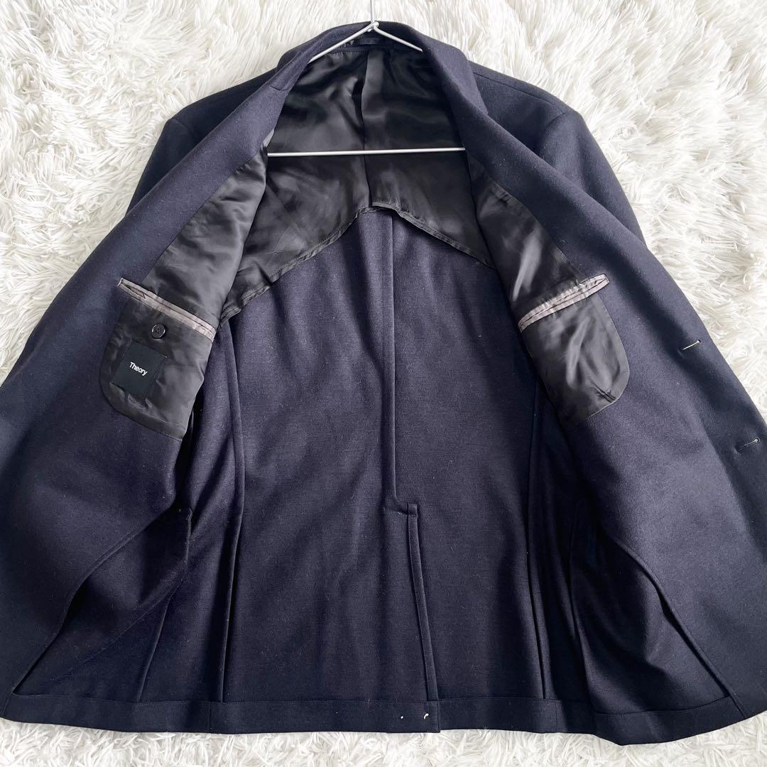 【極美品】セオリー WOODMERE3 セットアップ ジャージー ネイビー L