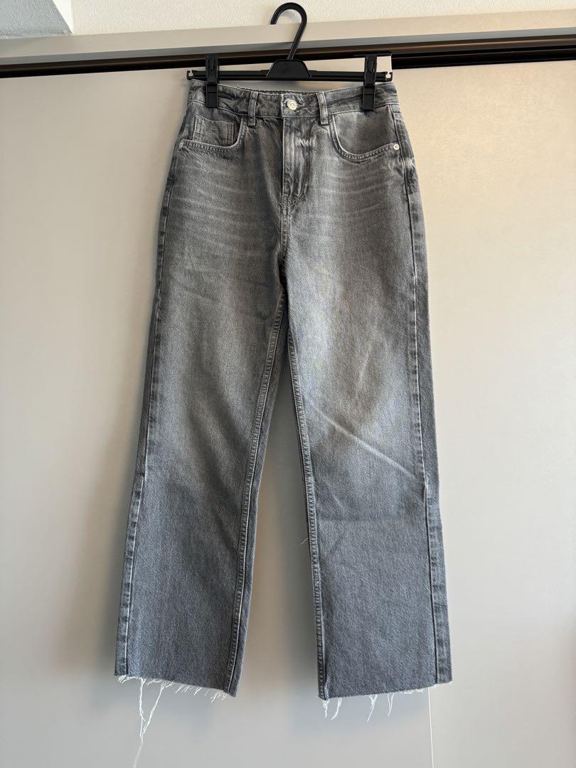 ZARA ザラ STRAIGHT-LEG HIGH-WAIST デニムパンツ - メルカリ