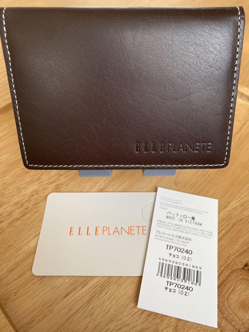 新品　ELLE PLANET 二つ折り財布名刺入れセット　革製品　プレゼント