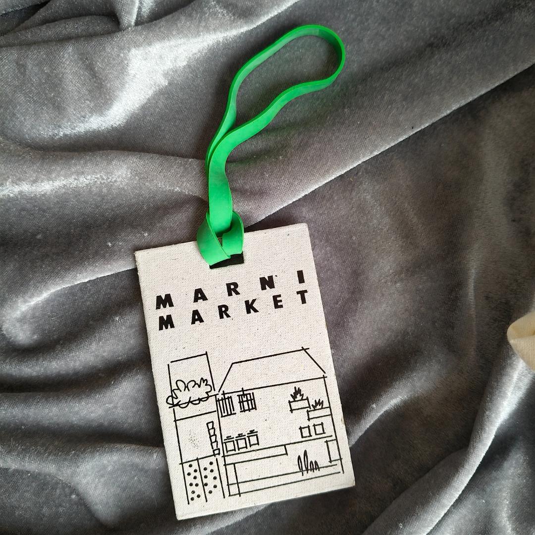 MARNI かごバッグ 青 羊デザイン - メルカリ
