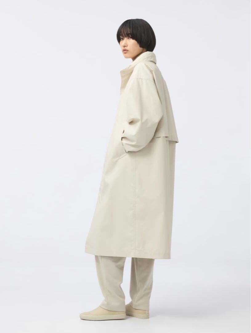 coating long coat DARK BROWN unisex coating long coat DARK BROWN unisex