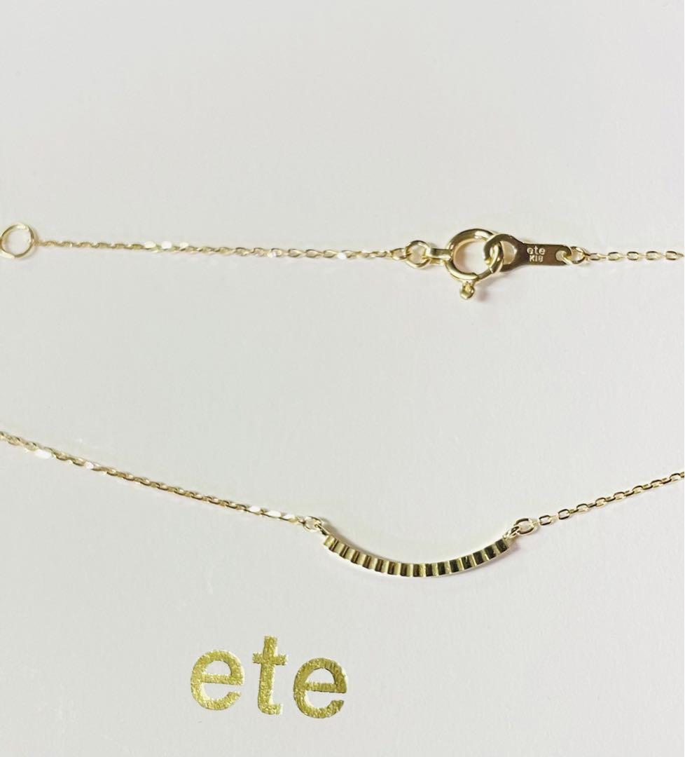 ete】K18YG クレール サークル ミラーボールカット ネックレス ete】K18YG クレール サークル ミラーボールカット ネックレス