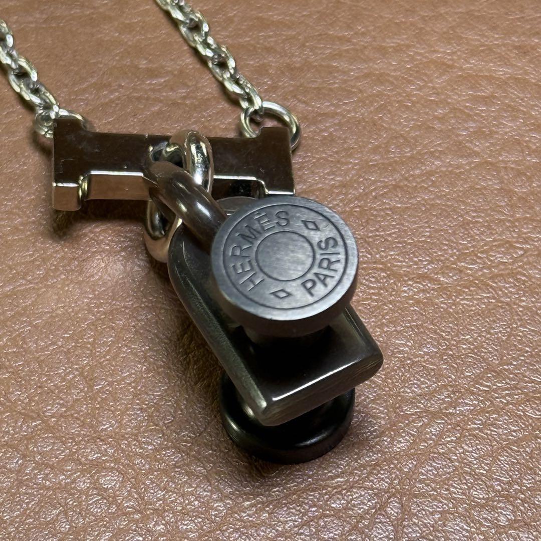 HERMES バッファローホーンネックレス　モビールH