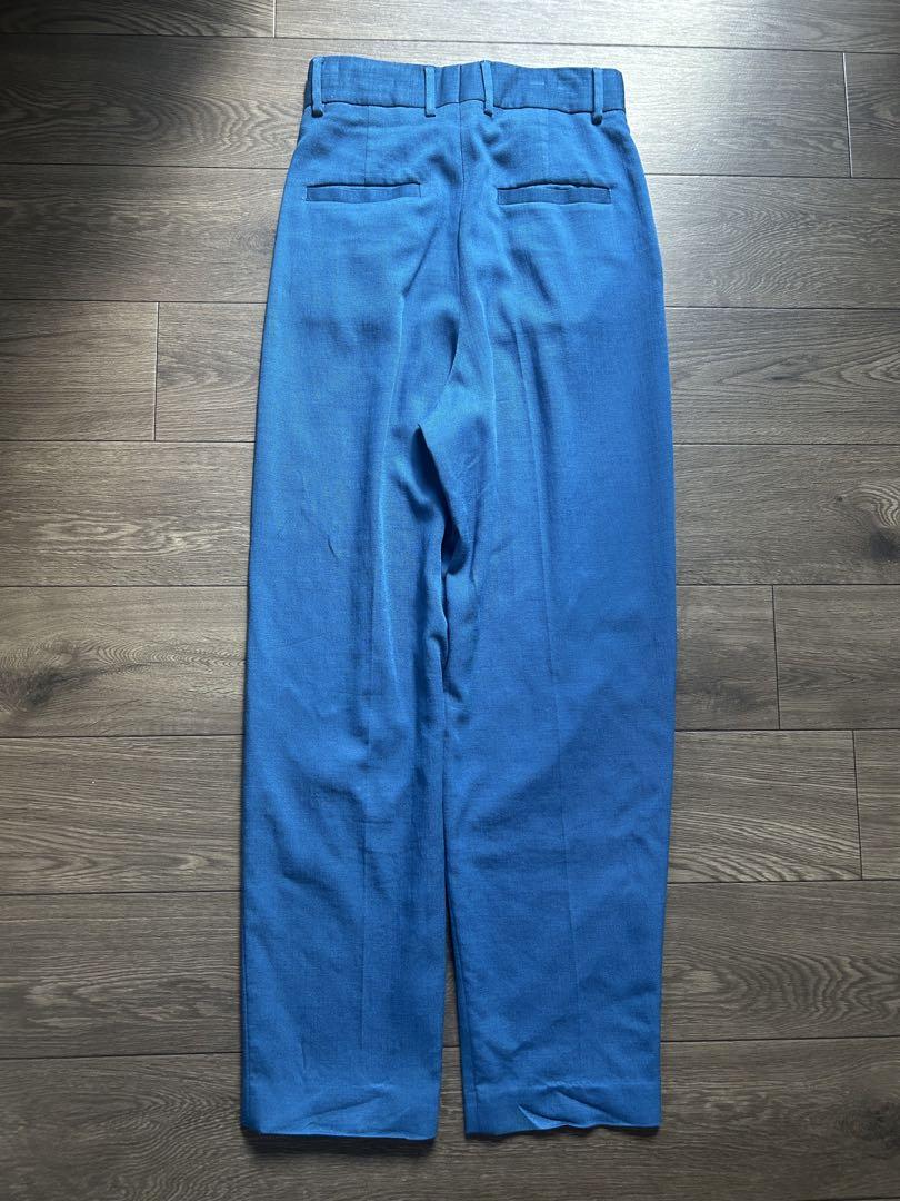 6(ROKU) TUCK PANTS/タックパンツ ブルー 36 - メルカリ