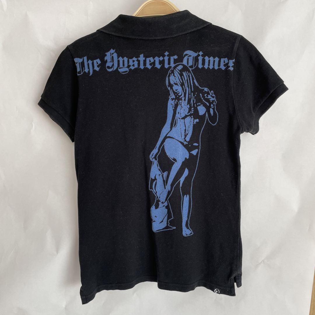Hysteric Glamour ヒステリックグラマー ポロシャツ 半袖 黒