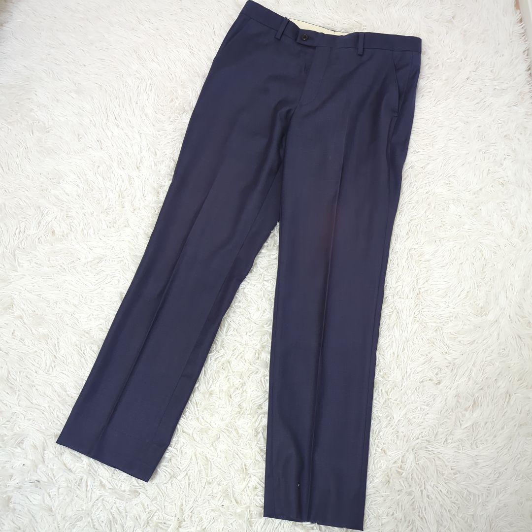 美品　Paul Smith　ロロ・ピアーナ　スーツ　セットアップ　ネイビー