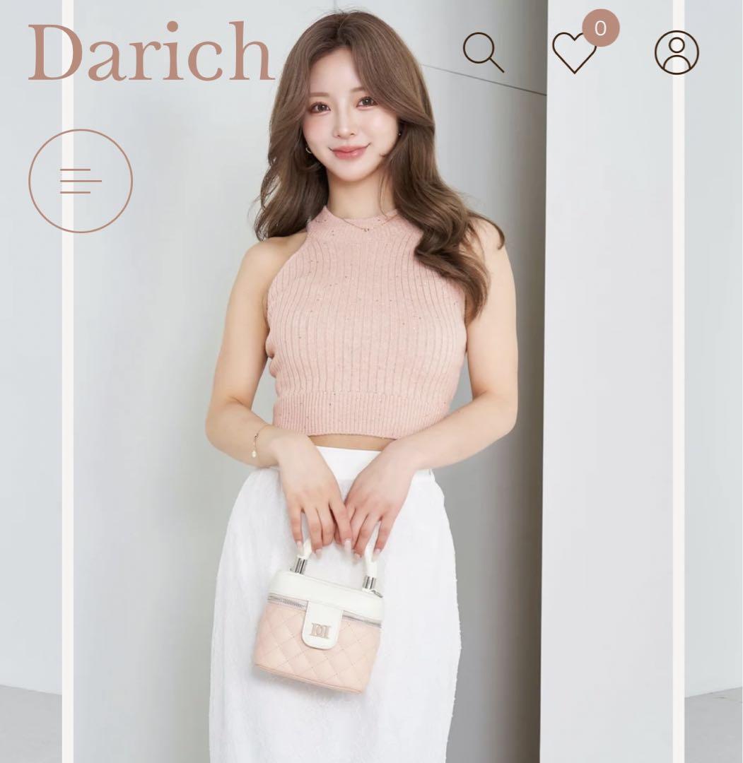 ダーリッチ　バックレースアップアメスリニットトップス セール】バックレースアップアメスリニットトップス（ニット