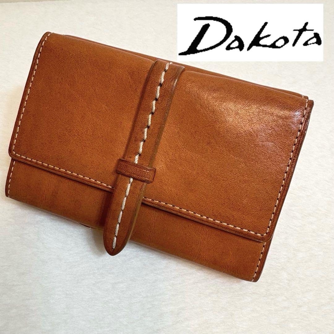 Dakota ダコタ 三つ折り財布 クラプトン 小銭入れ キャメル
