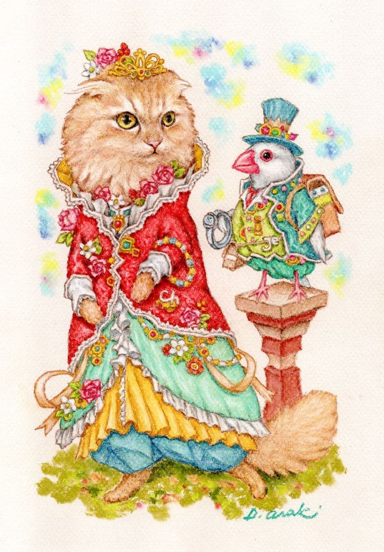 フォロワー様は価格から10%OFF】『ペット画オーダー制作(A5用紙に1匹