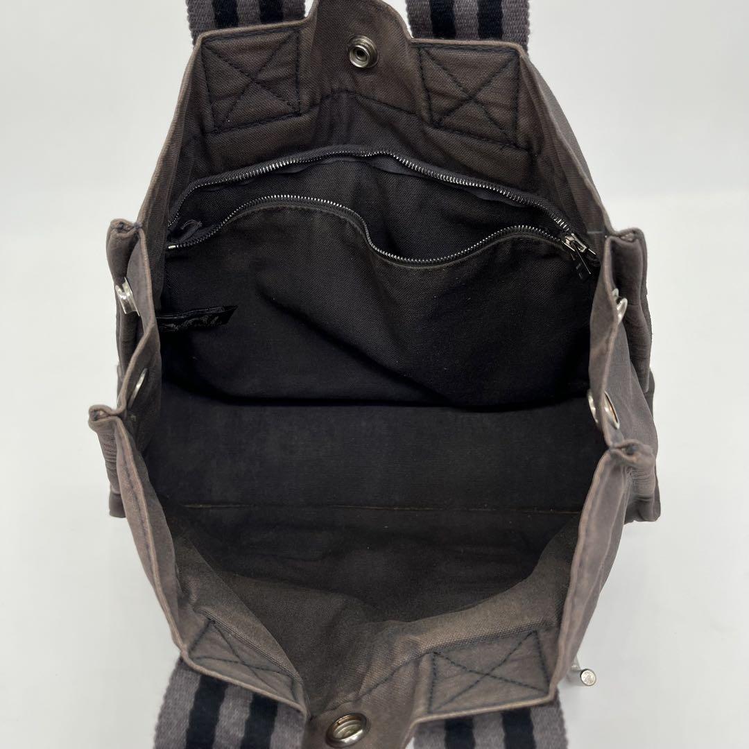 HERMES ハンドバッグ ミニトート 手提げ フールトゥPM ロゴ金具 グレー