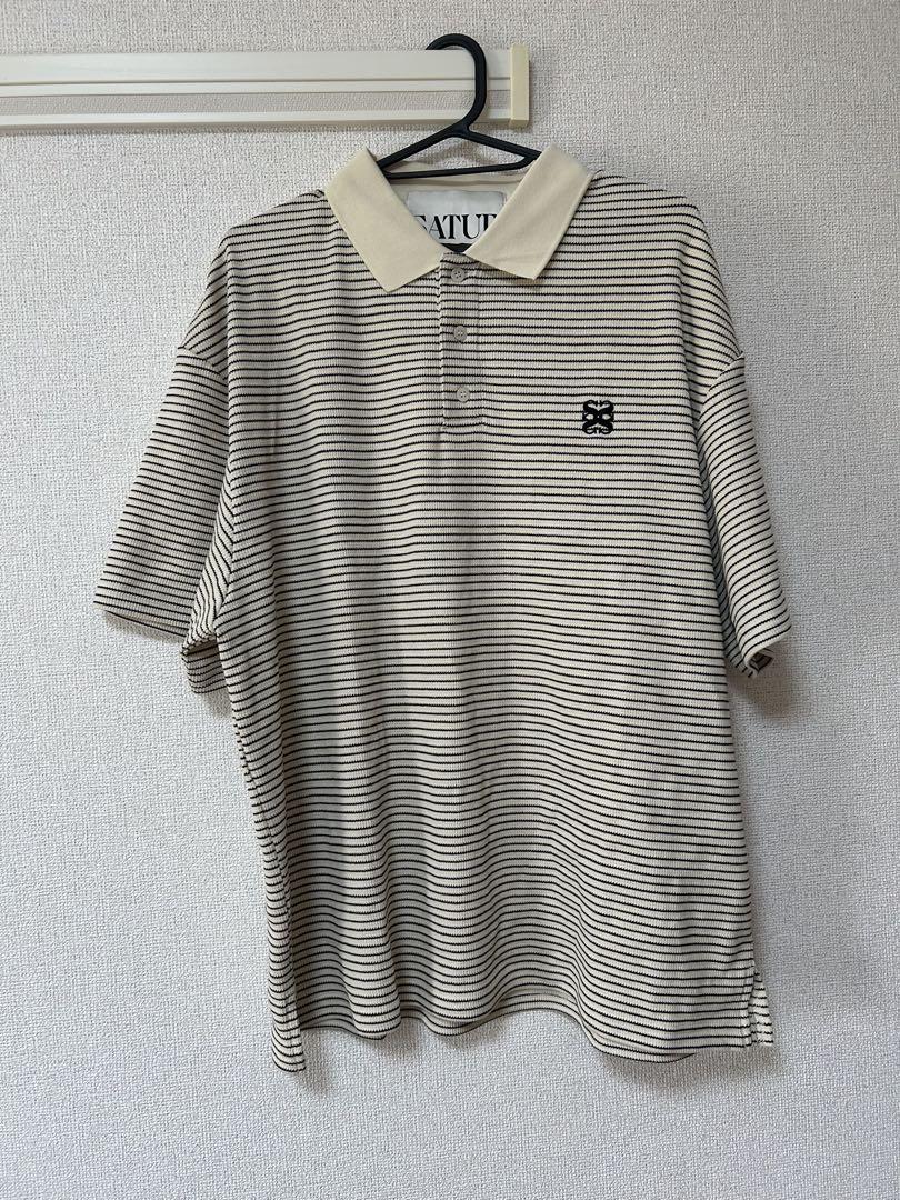 SATUR ボーダー　ポロシャツ