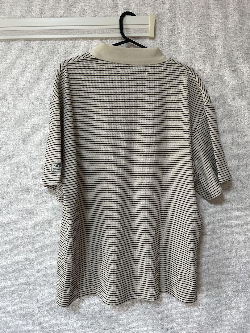 SATUR ボーダー　ポロシャツ