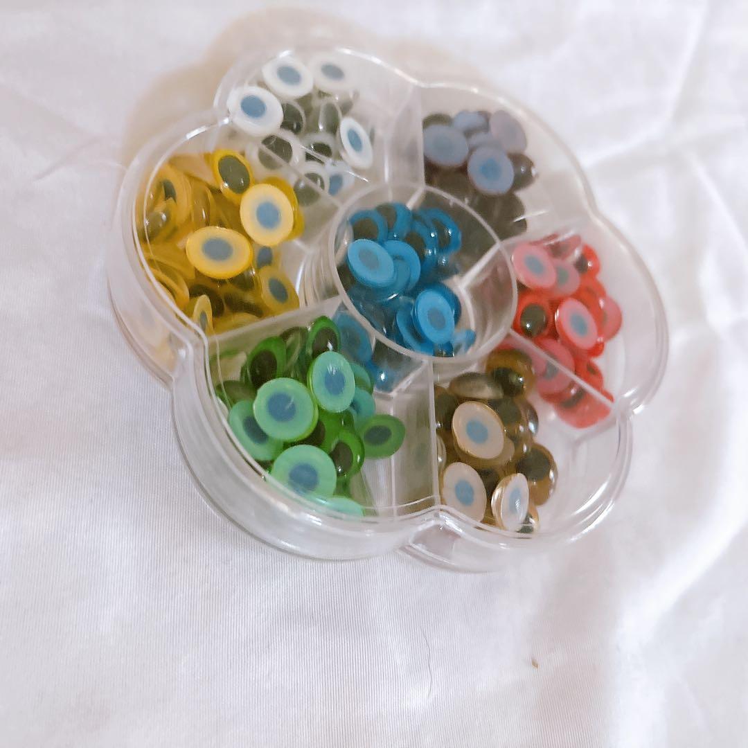 ☆動く 目玉 動眼 目パーツ 動物 人形 アイ 黒目 目玉 DIY 手作り