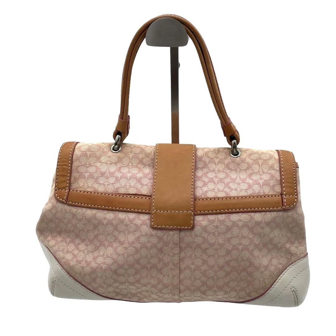 COACH コーチ ハンドバッグ ソーホー シグネチャー ピンク 6349