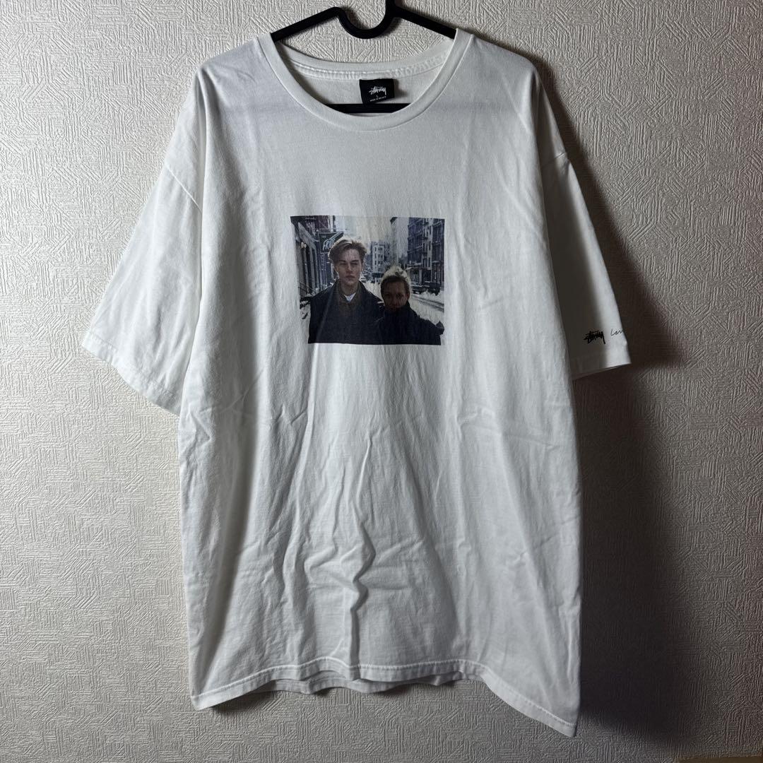 肌触りがいい Stussy メルカリ - ホワイト Lサイズ Tシャツ コラボ Clark Larry トップス