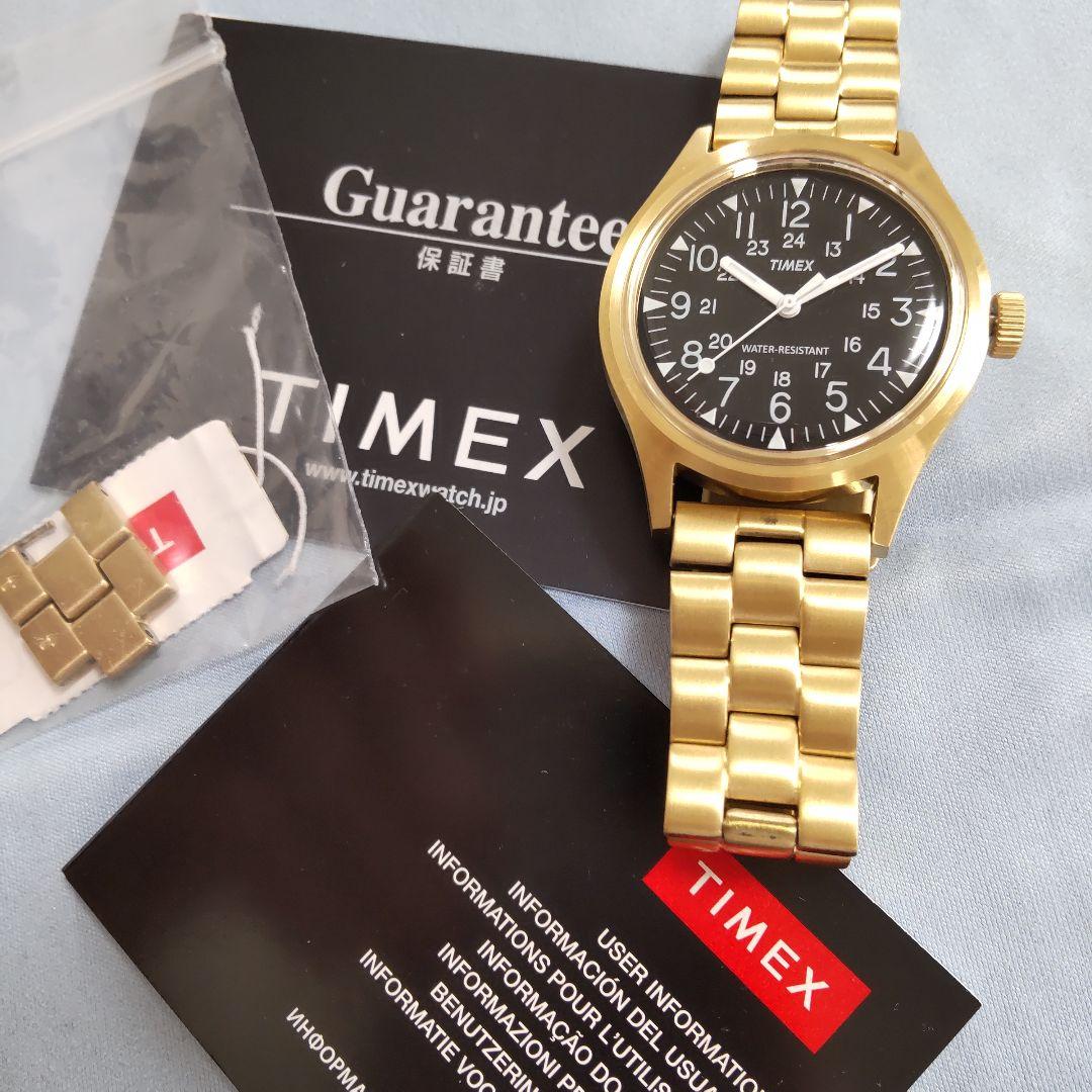 定番の冬ギフト TIMEX タイメックス✕ビームスコラボレーション ゴールド 時計