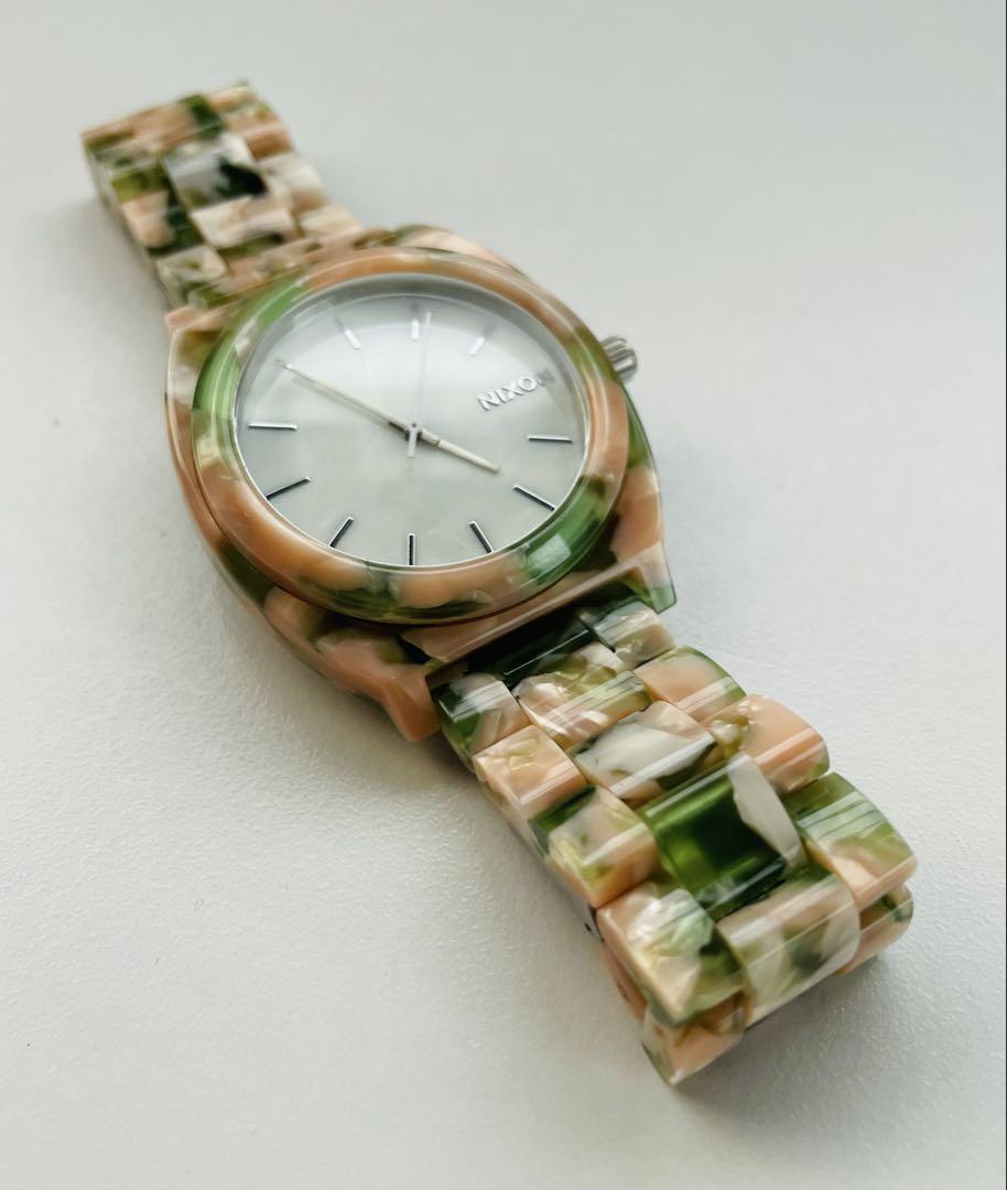 【電池新品の美品】NIXONのTIME TELLER ミントジュレップカラー 電池新品の美品】NIXONのTIME TELLER ミントジュレップカラー