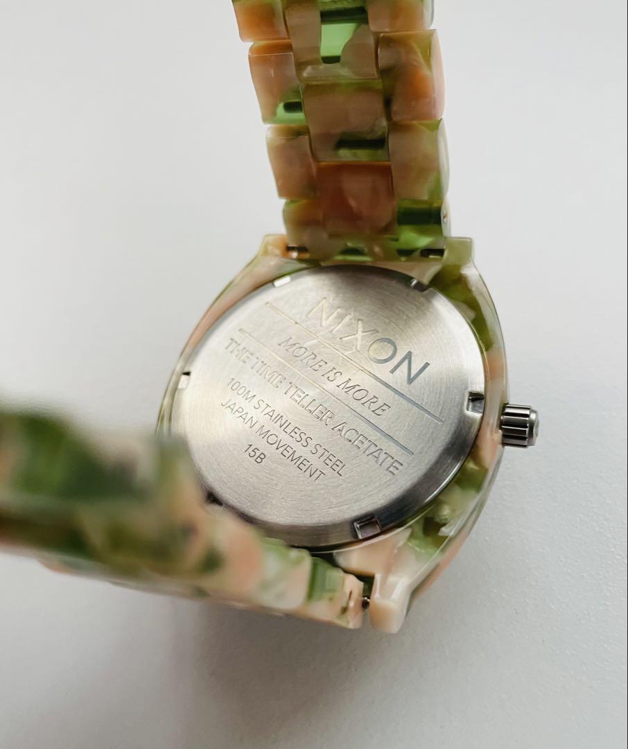 海外ファッションブランド通販サイト【公式】 電池新品の美品】NIXONのTIME TELLER ミントジュレップカラー 時計