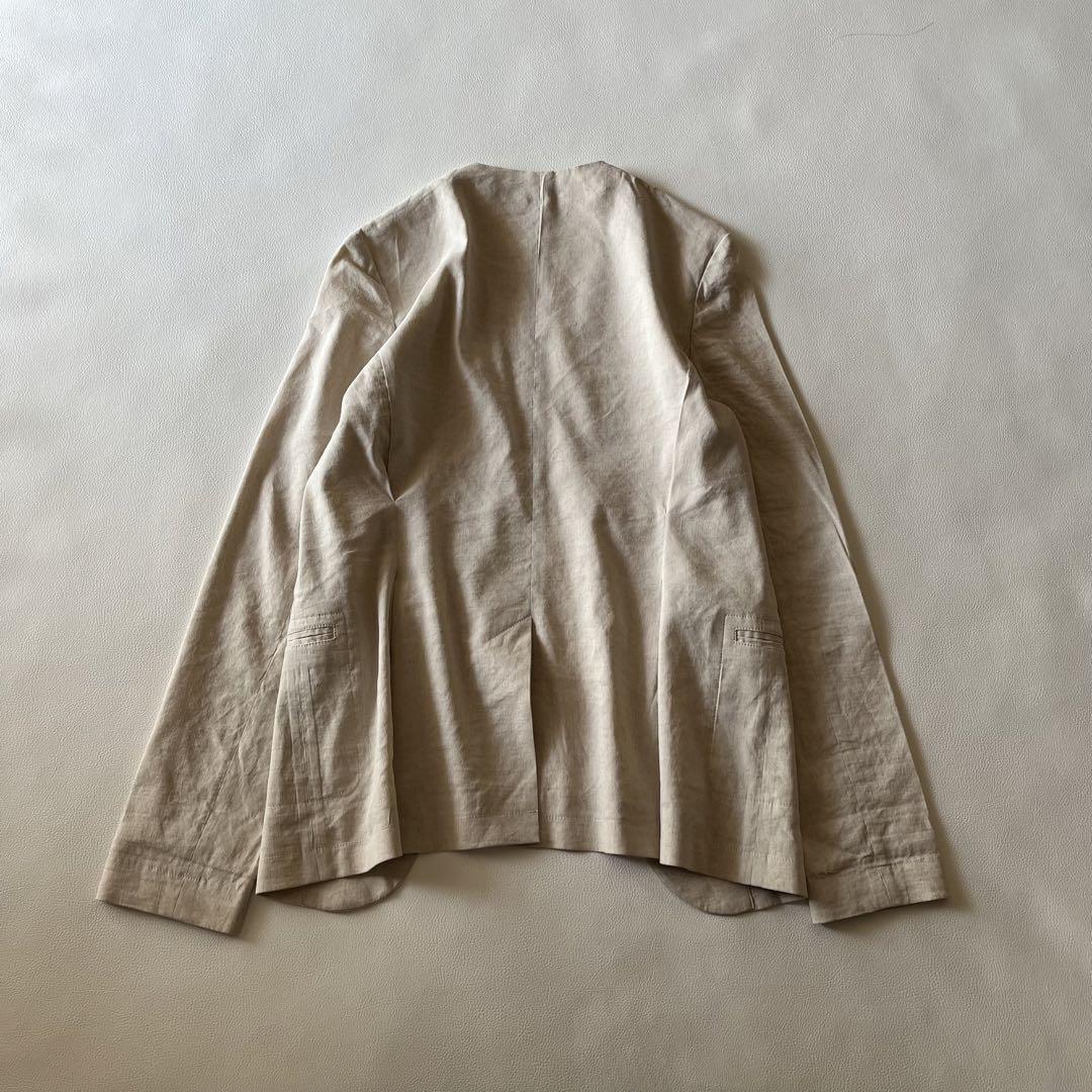 b399 セオリー ノーカラー リネン混 ジャケット