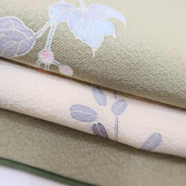 浜ちりめん 正絹 着物“歓び溢れるはじまりを歌う月明りと花鳥”訪問着 S-68