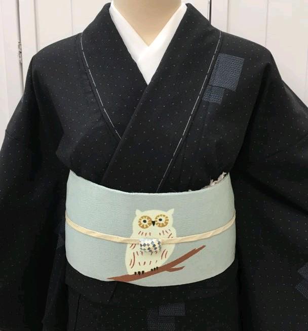 (4547)　❦　塩澤絣　❦    証紙有   しつけ付