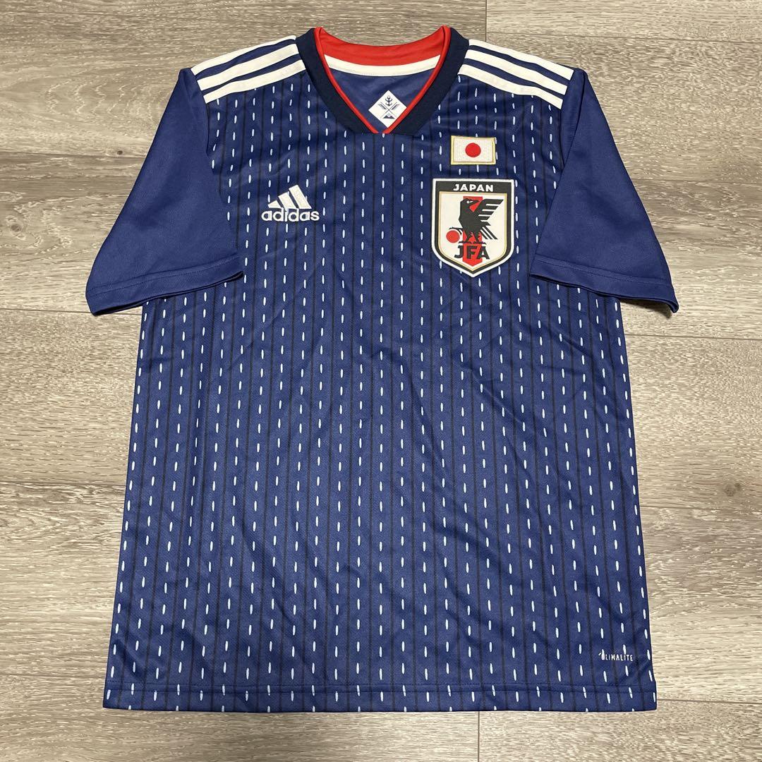 美品 Adidas JFAサッカー日本代表 ユニフォーム 18-19勝色 160