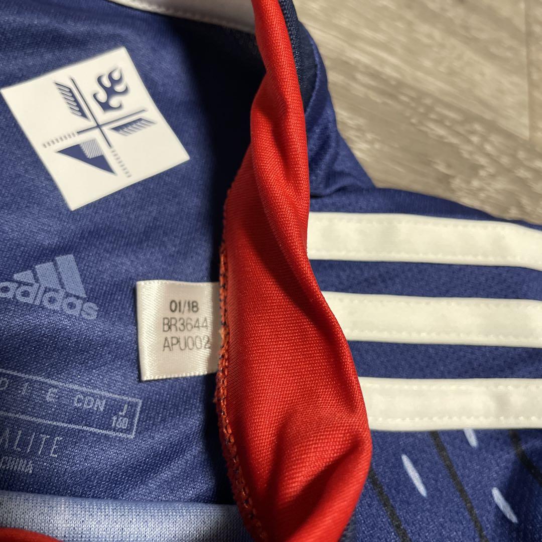 美品 Adidas JFAサッカー日本代表 ユニフォーム 18-19勝色 160