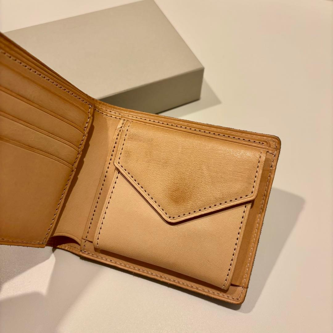 Hender Scheme ネイビー 二つ折り財布 箱付き Hender Scheme ネイビー 二つ折り財布 箱付き