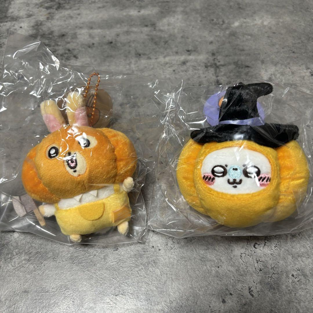 ちいかわ　仮装たのしい〜！ マスコット カボチャなうさぎ モモンガ 2個セット
