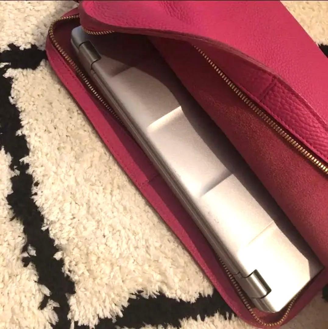 ステラハリウッド ピンク クラッチバッグ A4サイズ 本革 匿名配送-