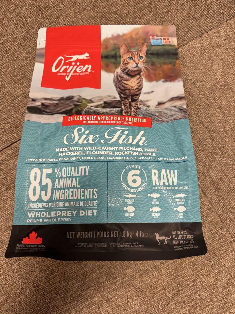 orijen オリジンシックスフィッシュキャット1.8kg