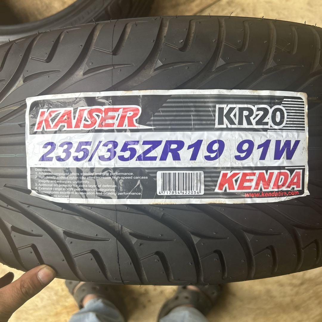 235/35ZR19 KENDA イボ付き　2本セット　送料込み　Y54