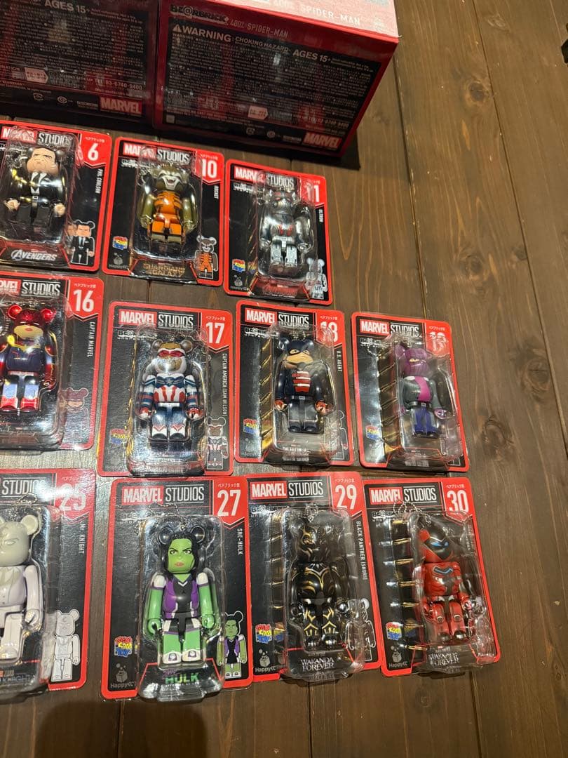 マーベル　BE@RBRICK スパイダーマン&アイアンマン 400%