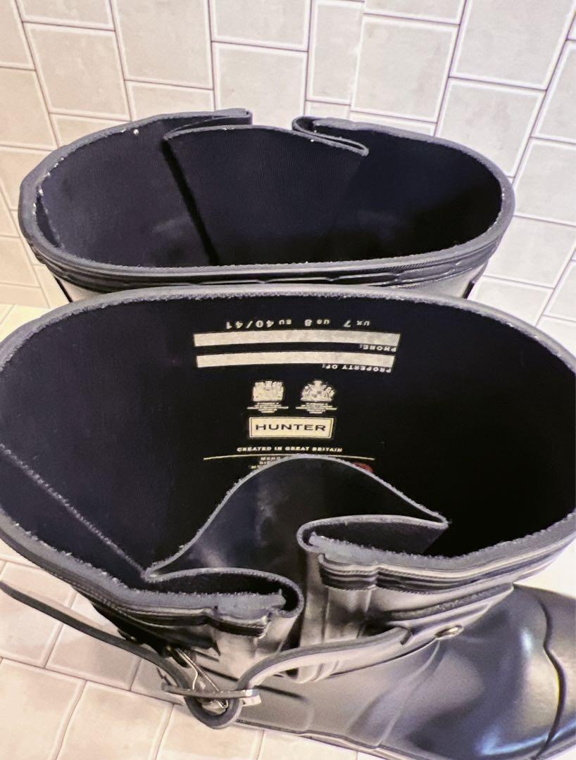 【美品】HUNTER レインブーツ　UK7 25cm相当