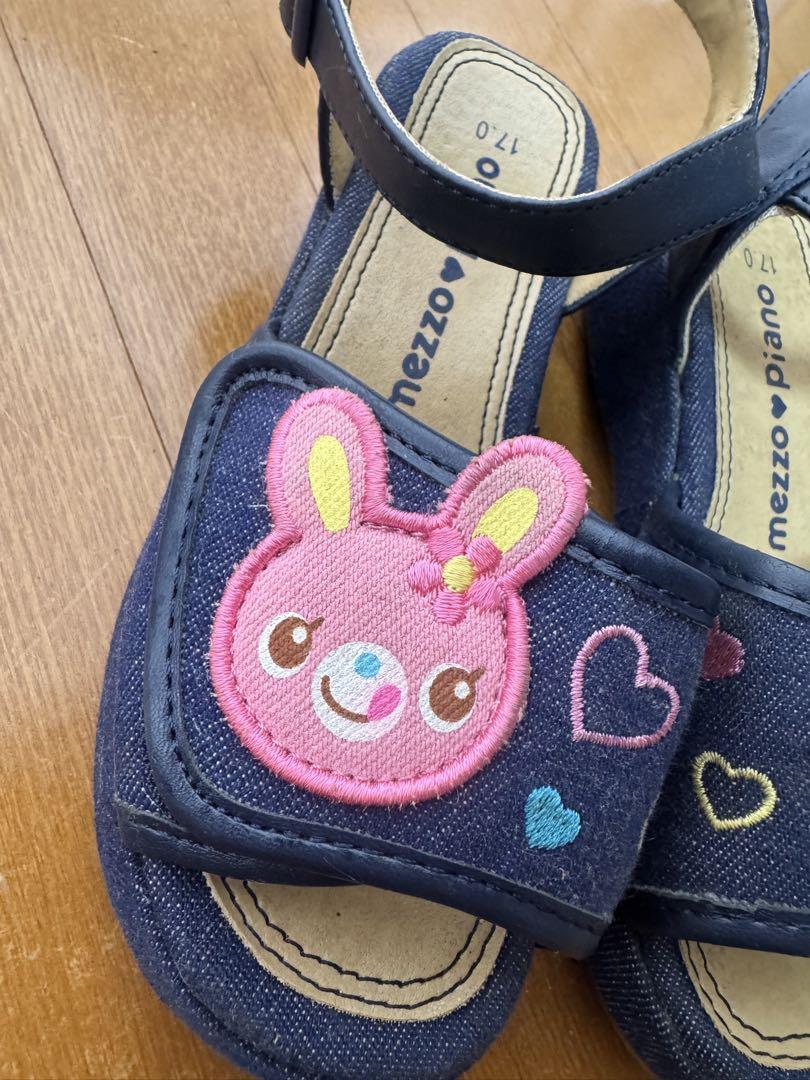 メゾピアノ 子供用 ミミポポ サンダル 17cm