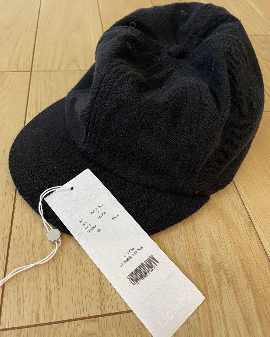 comoli コモリ24SS シルクネップキャップブラック