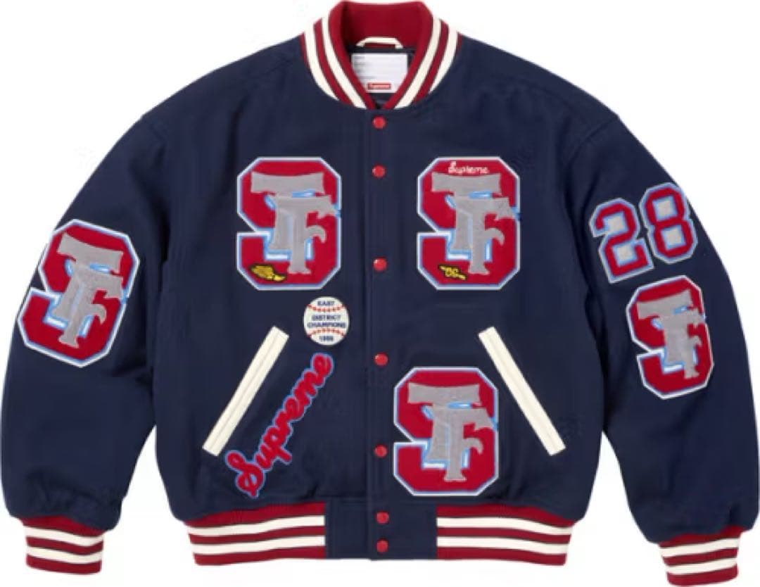 Supreme 25FW Drill team varsity JacketXL LL SUPREME