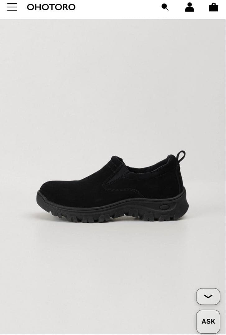 OHOTORO Mountain Moc Shoes BLACK 25cm25cm OHOTORO