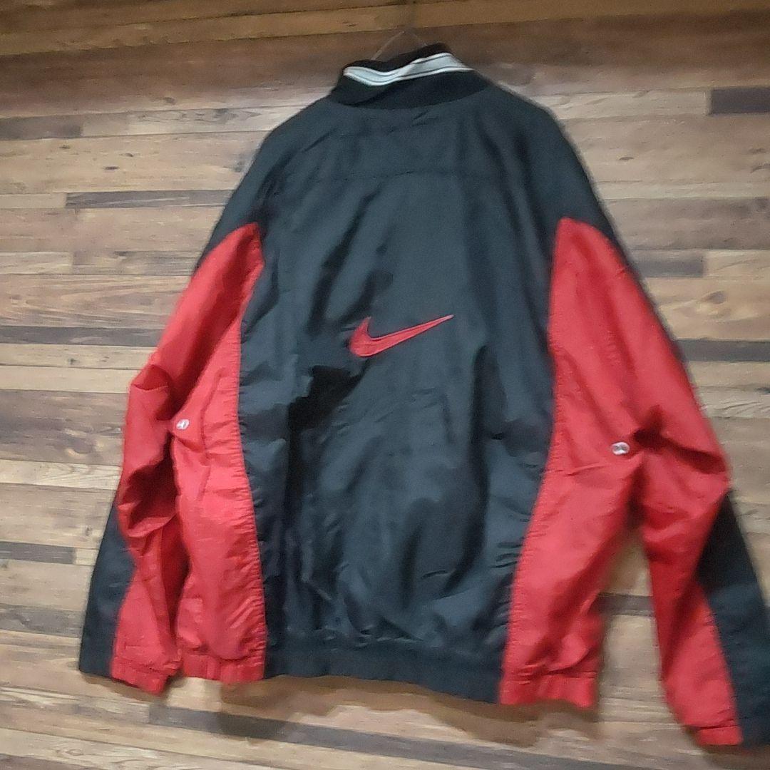 最安値国産 NIKE ハーフジップ センターロゴ刺繍 ナイロンジャケット oXscg-m97130913791 90s 銀タグ 高評価好評