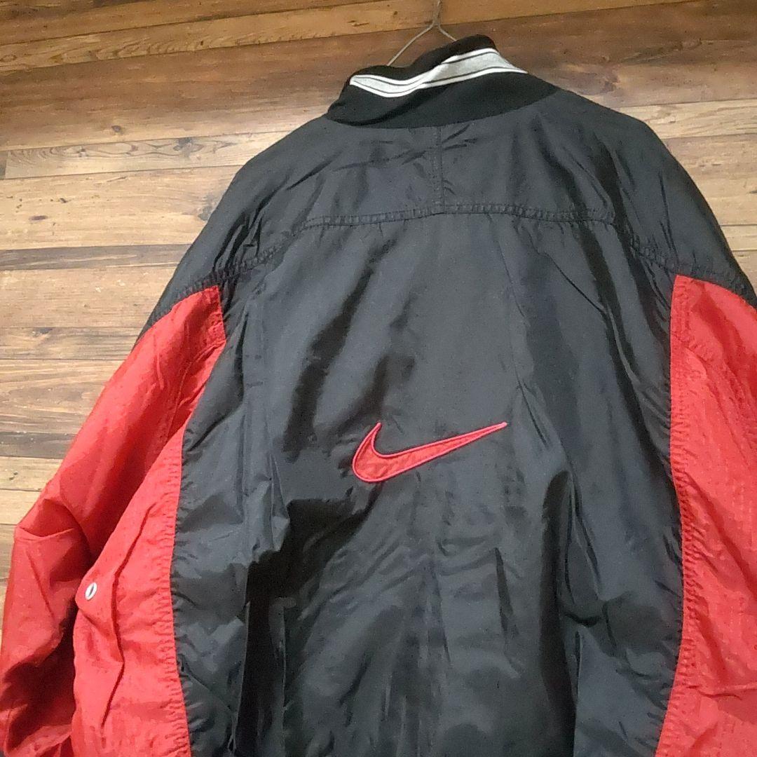 最安値国産 NIKE ハーフジップ センターロゴ刺繍 ナイロンジャケット oXscg-m97130913791 90s 銀タグ 高評価好評