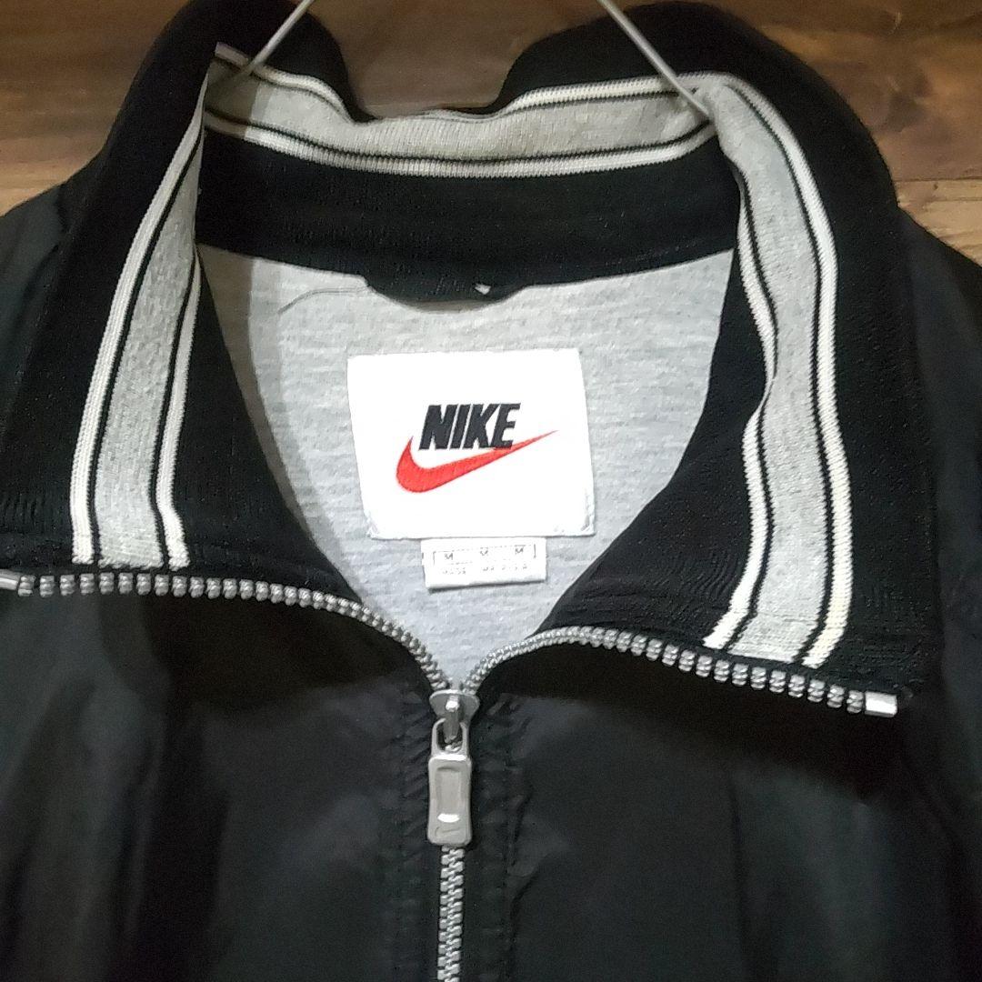 最安値国産 NIKE ハーフジップ センターロゴ刺繍 ナイロンジャケット oXscg-m97130913791 90s 銀タグ 高評価好評