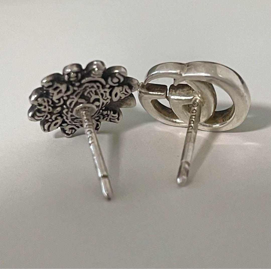 GUCCI ダブルG フラワー スタッズ ピアス