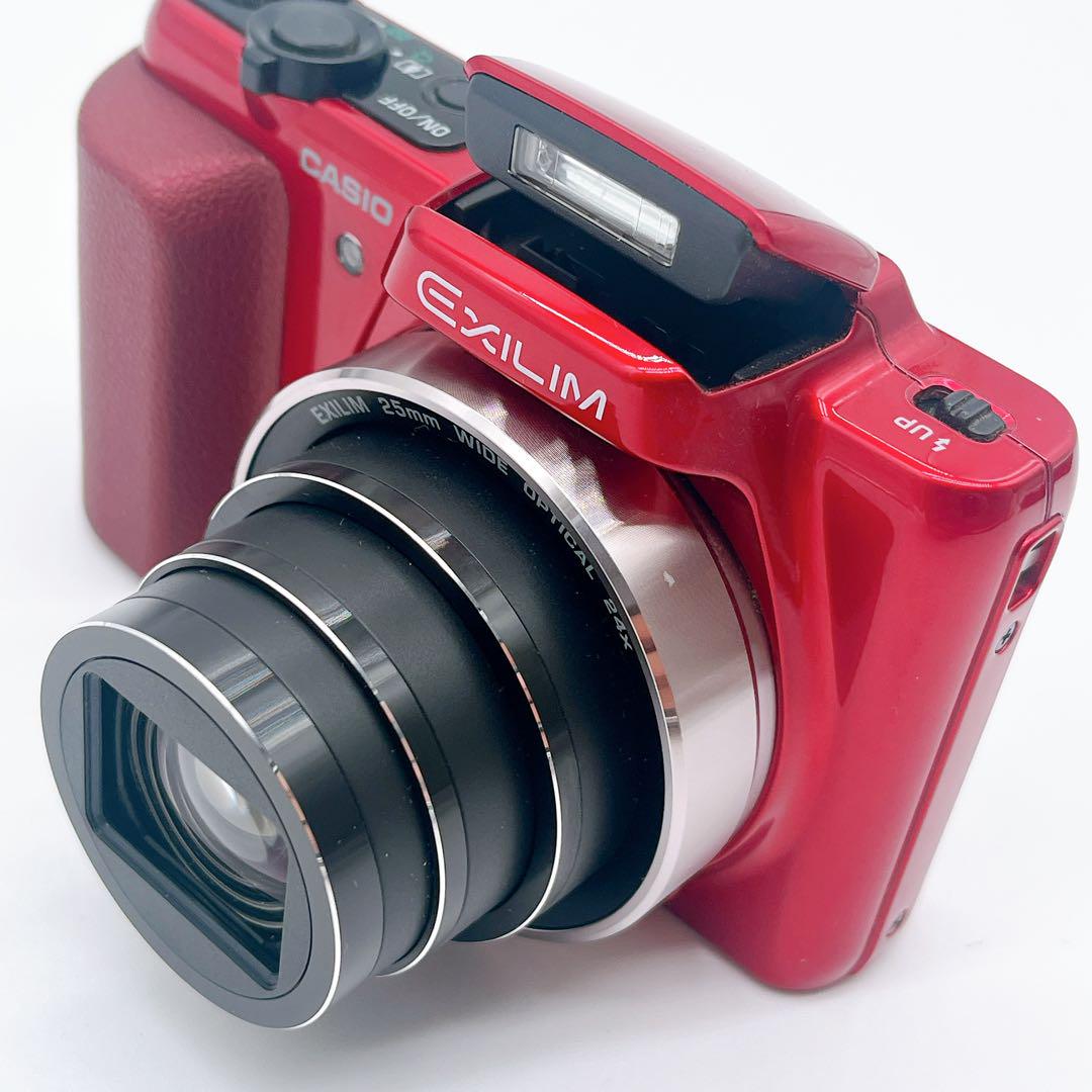 【美品】CASIO EXILM EX-H60 レッド ミラーレス一眼 デジカメ