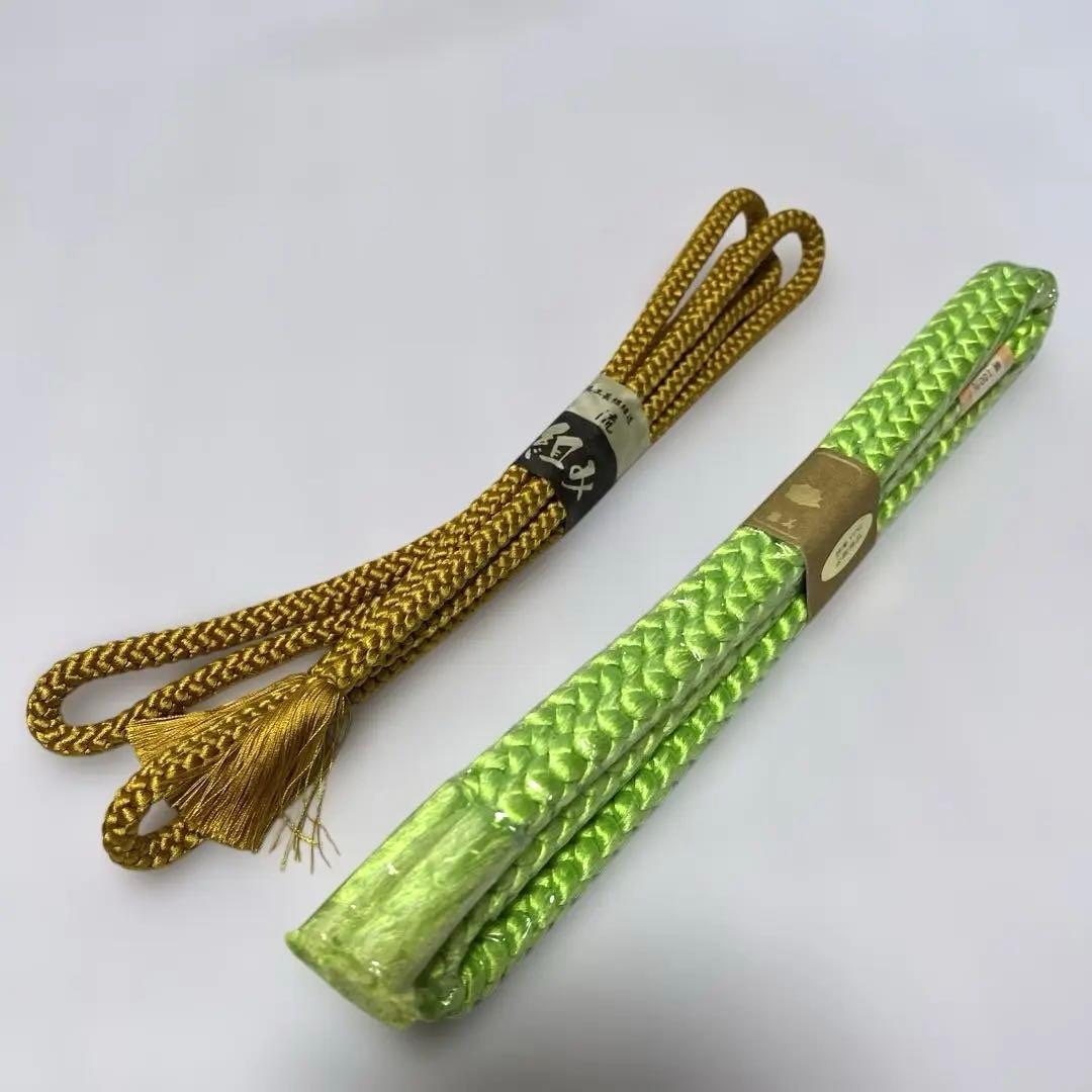 6-上　帯締め　新品　手組紐　正絹　まとめ売り　20本