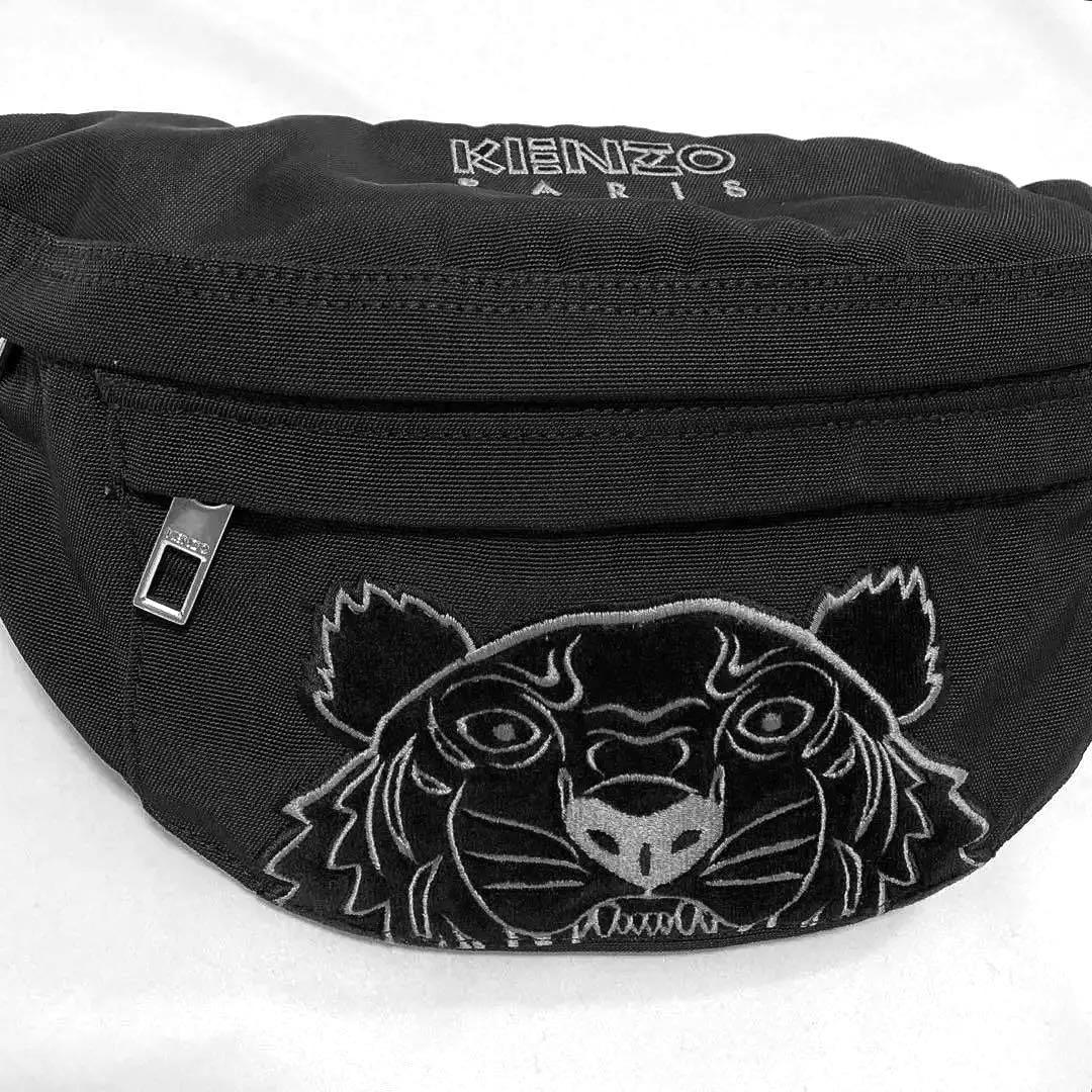 【極美品】KENZO　ボディバッグ　ベロア　タイガー　希少