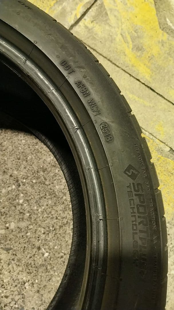 9分山 275/35ZR19 2本 バリ山 Continentalコンチネンタル 9分山 275/35ZR19 2本 バリ山 Continentalコンチネンタル