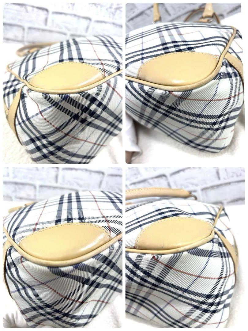 BURBERRY　バーバリーBLUE LABEL　レザーキャンバス　ミニボストン