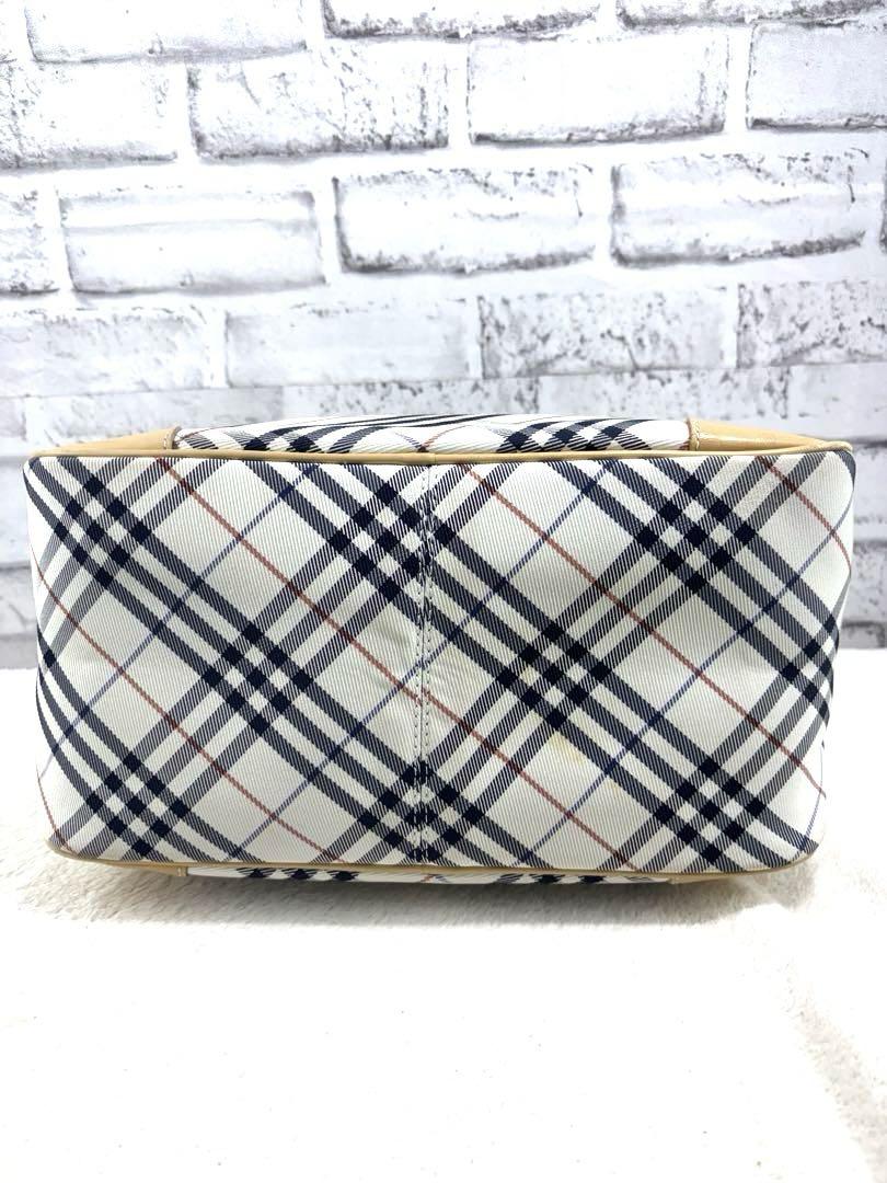 BURBERRY　バーバリーBLUE LABEL　レザーキャンバス　ミニボストン