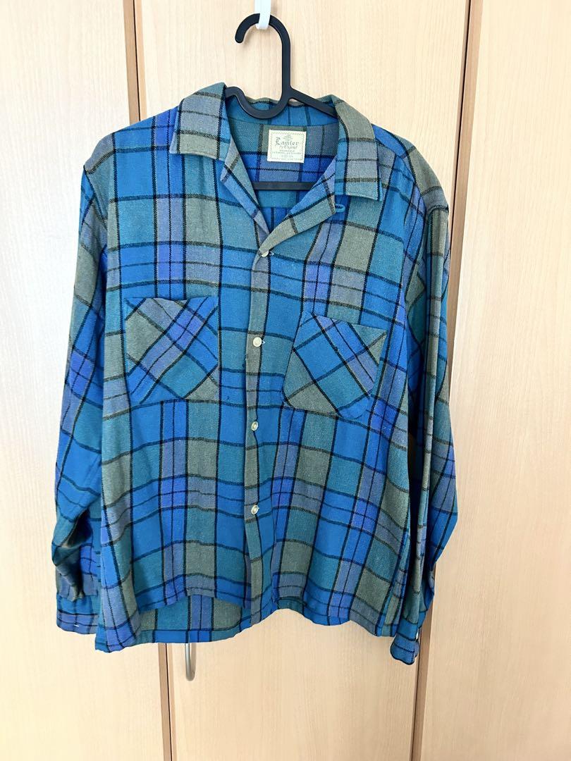 50s レーヨン混ウールネルシャツ 9,000円