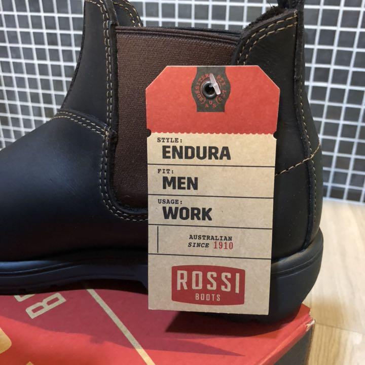 UK3【新品】ロッシブーツ　endura サイドゴア　本革　ハンドメイド